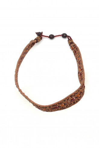 Natural Leather Cord Choker Natural Leather Cord Choker
