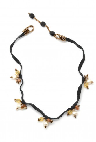 Ultrasuede Pearl Choker Ultrasuede Pearl Choker