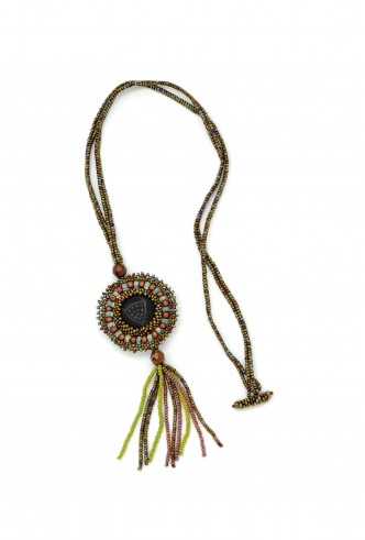 Button Tassel Necklace Button Tassel Necklace