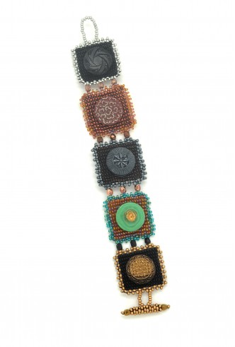 Button Squares Bracelet Button Squares Bracelet
