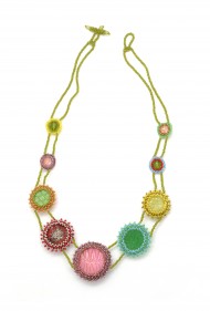 Candy Color Button Necklace