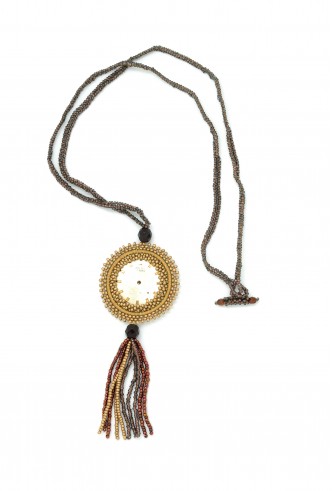 Watch Face Tassel Necklace Watch Face Tassel Necklace